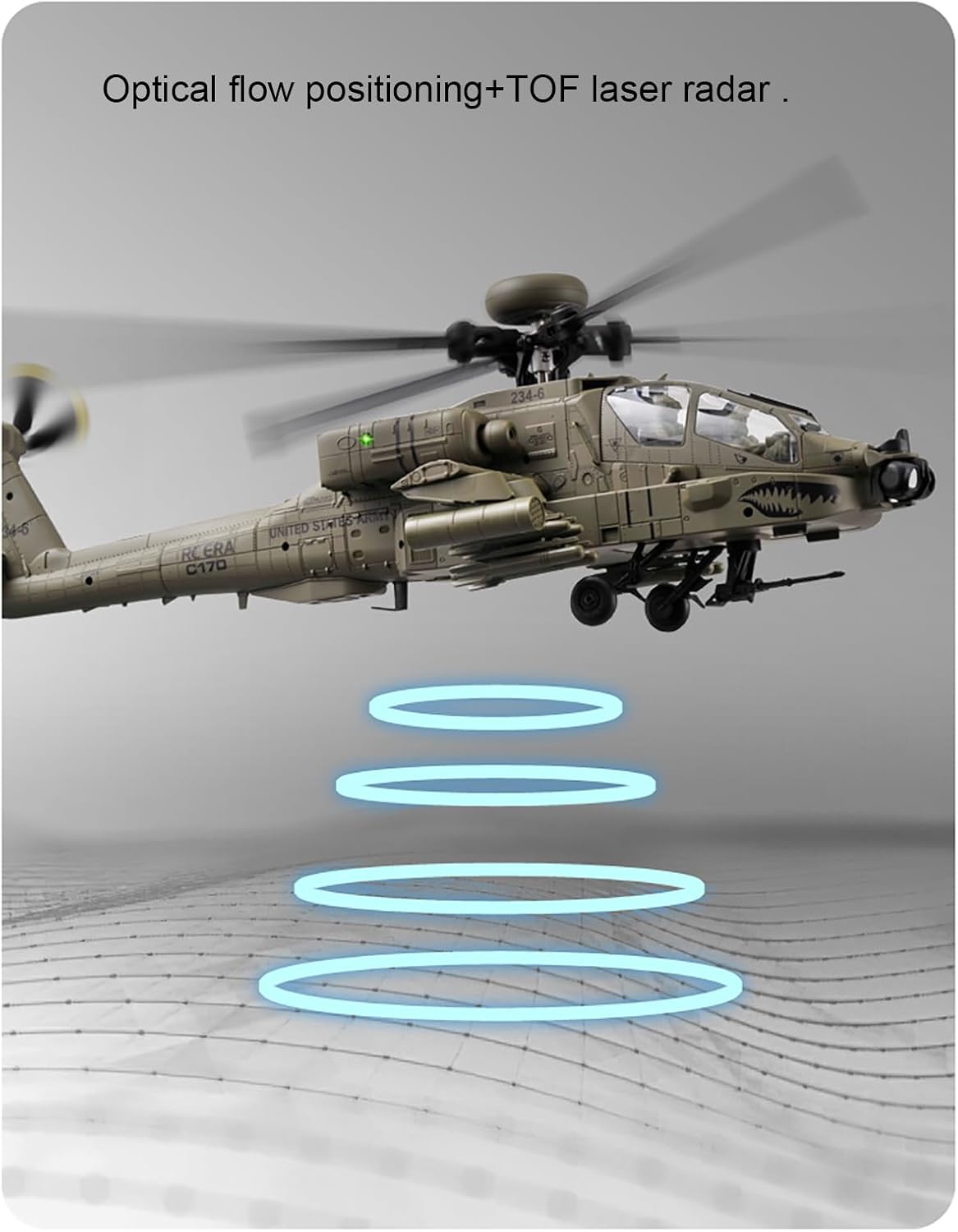 310MM 6CH C170 AH-64D Remote C - Rc Hobby Grade Helicopter 评论和价格