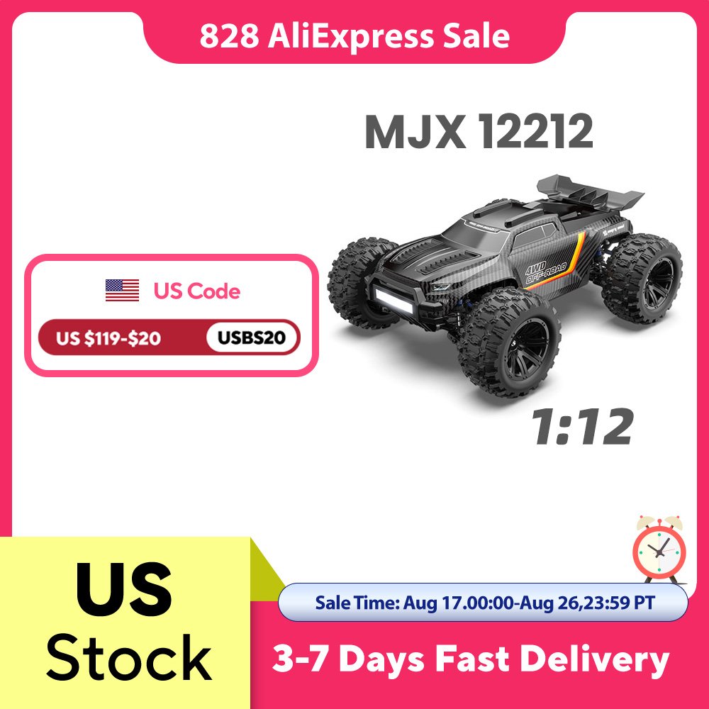 12212 1/12 MJX Brushless RC Mo - Rc Hobby Monster Truck 评论和价格