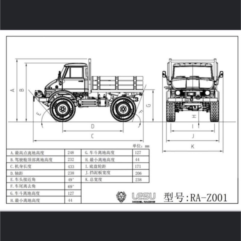 KIT 4*4 LESU UM406 RC Metal Cr - Rc Hobby Off Road 评论和价格