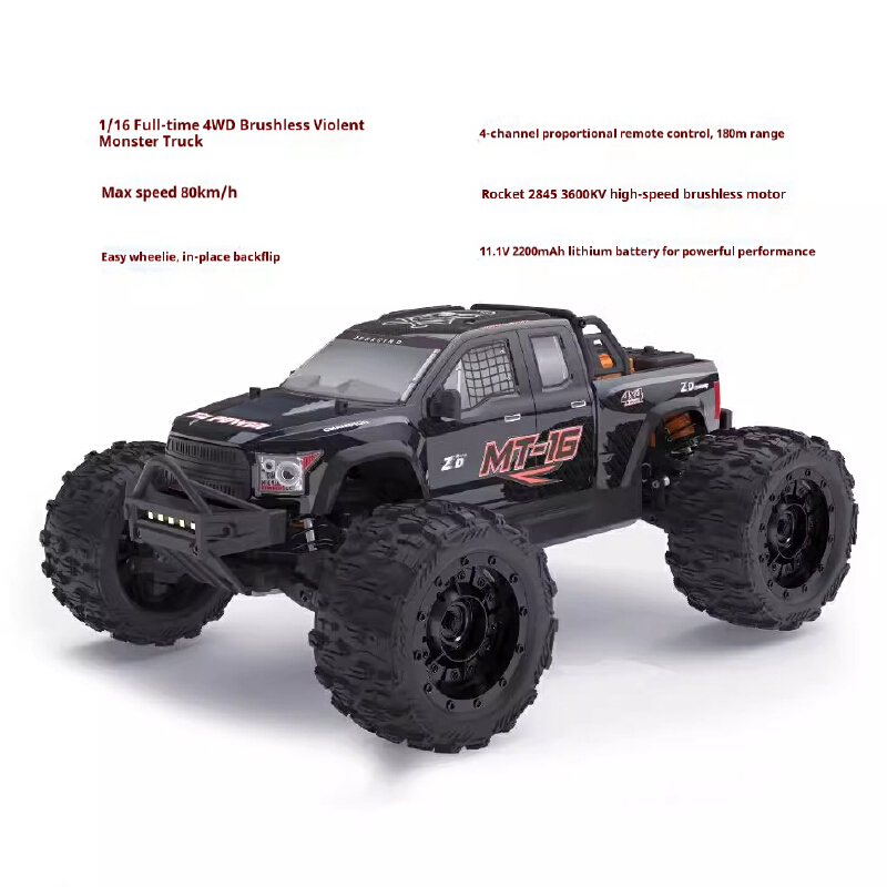 ZD MT16 1/16 Scale Brushless R - Rc Hobby Monster Truck 评论和价格