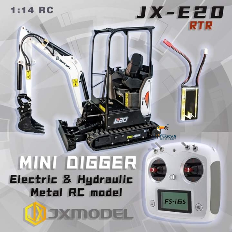 RTR JX E20 RC Mini Excavator 1 - Rc Hobby Light 评论和价格
